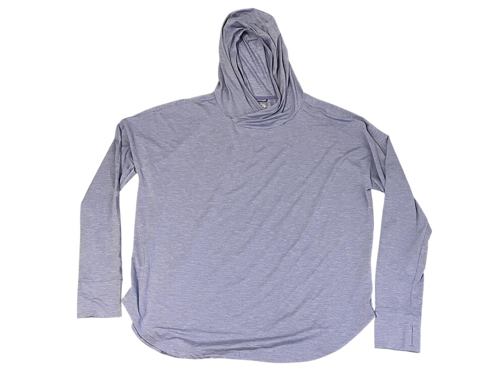 REI Co-op Shirt Mens 2XL Blue Hooded Long Sleeve Stretch Tagless Performance